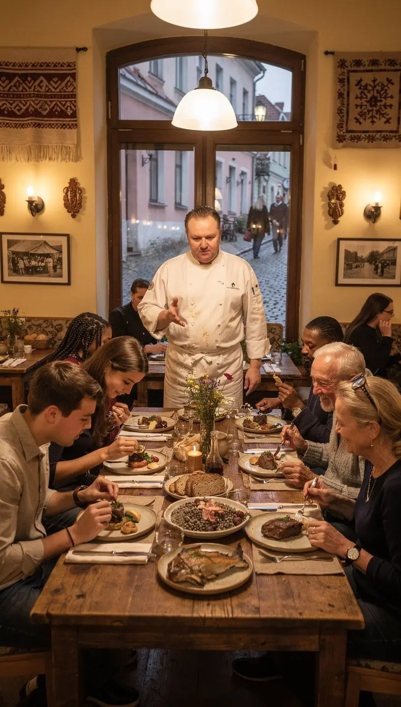 Piedāvājuma ilustrācija ar reģionālo tūrisma vietu ikonām un praktiskiem padomiem ceļotājiem