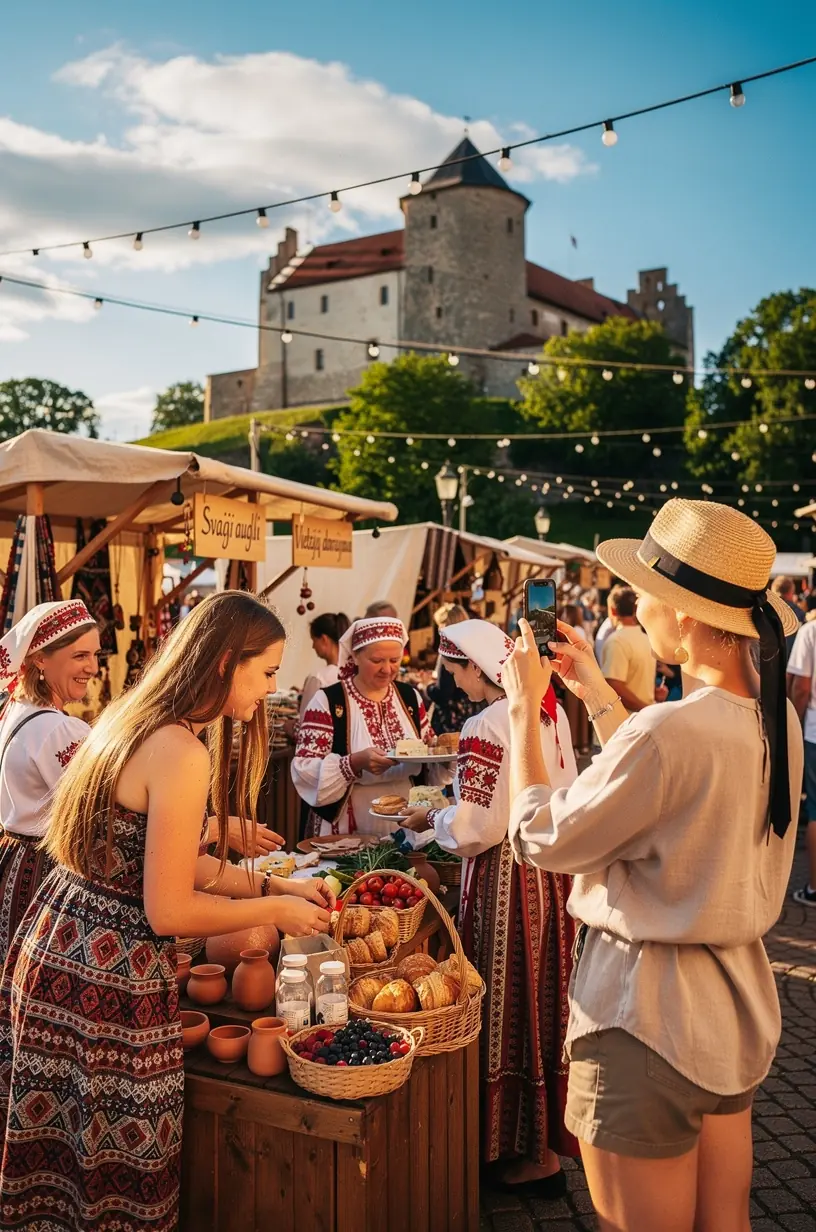 Infografika ar secīgu tūrisma maršrutu plānošanu un ieteikto laika sadalījumu katrā posmā